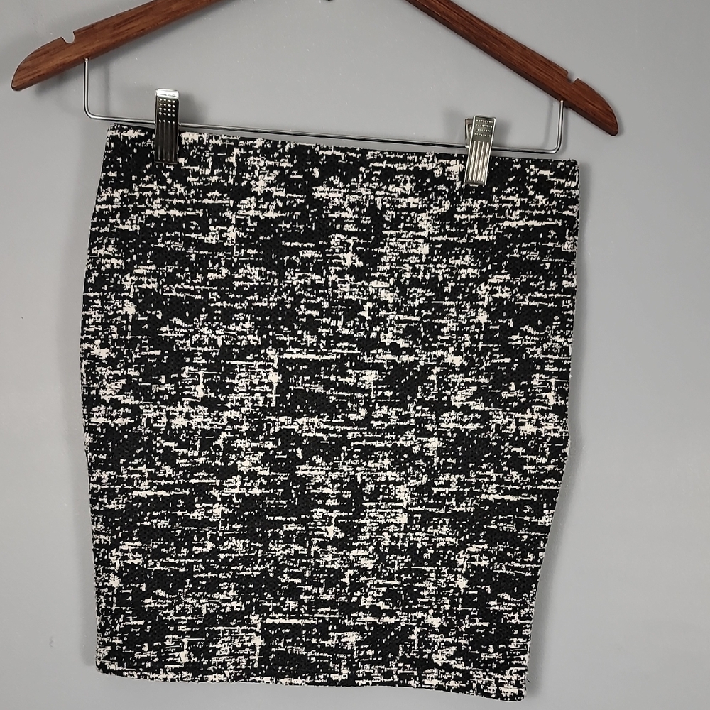 Cache Cache Black and White Mini Pencil Skirt for Work
